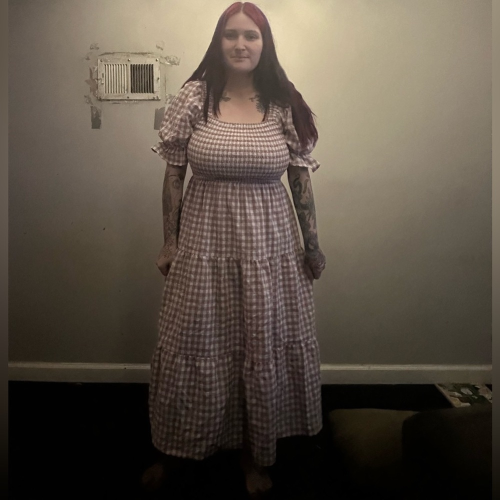 Pink Gingham Dress - Picture 2 of 2